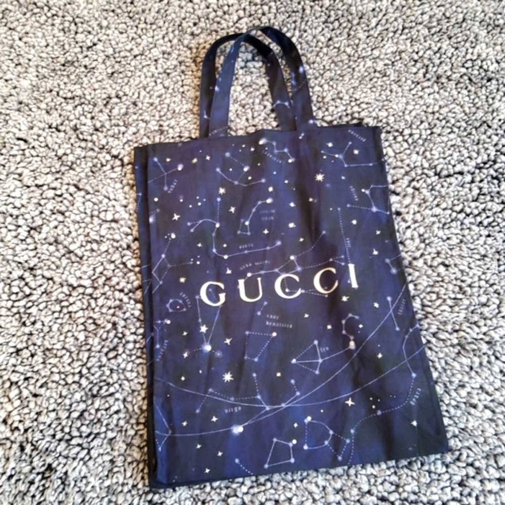 GUCCI Astrology Tote Bag blue